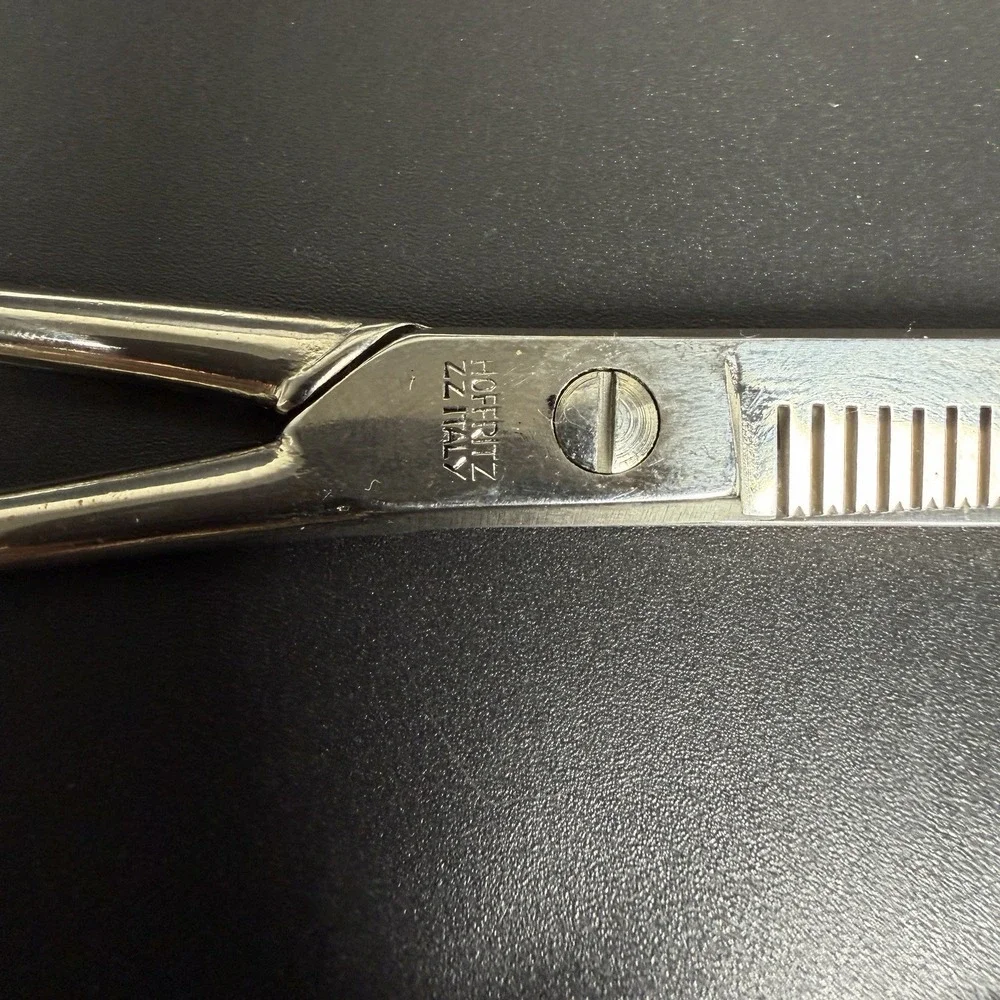 Lot Of 2‎ Vintage Thinning Shears Scissors Made in Italy And Japan Hofritz